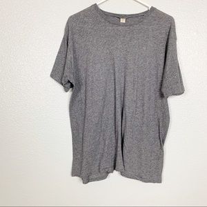 Alternative Simple Super Soft Gray T- Shirt Large